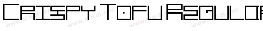 Crispy Tofu Regular字体转换